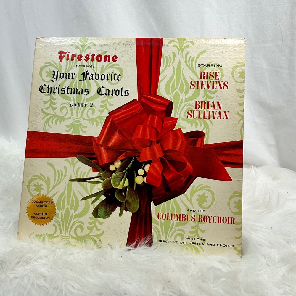 Firestone Your Favorite Christmas Carols Vol 2‎ Record Album Rise Stevens Brian